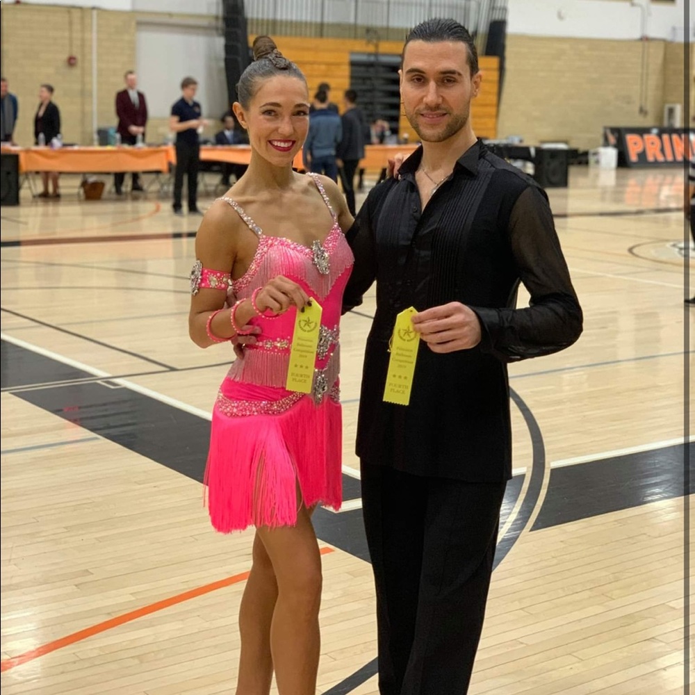 Ballroom Latin Dress competition - hot pink small